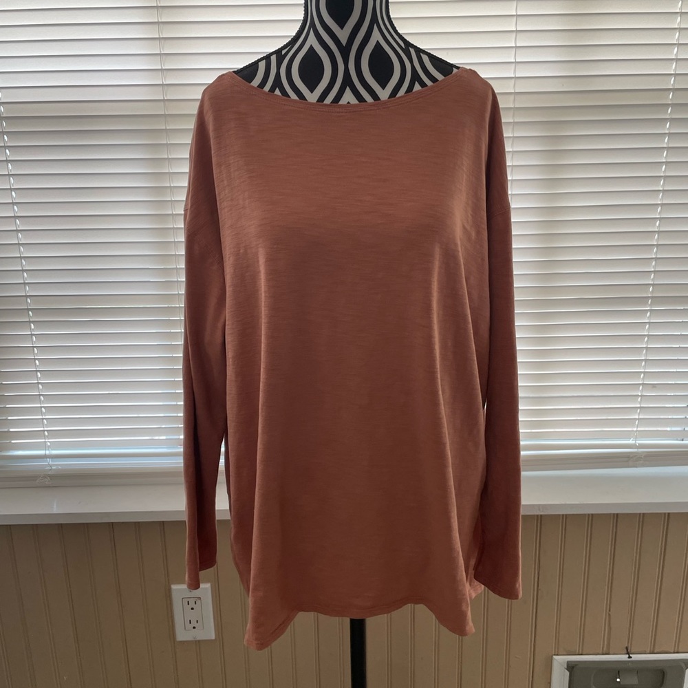 Lululemon Up For Down Time Long Sleeve Blush Punk Size 12